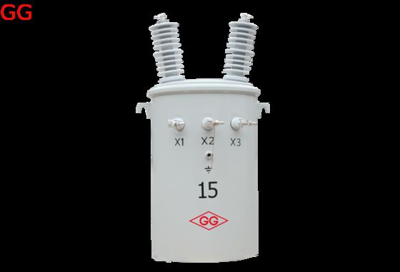 কেনা 15kVA একক ফেজ মেরু মাউন্ট বিতরণ ট্রান্সফরমার তামা অ্যালুমিনিয়াম coils সঙ্গে online manufacture