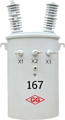 Beli Transformator Distribusi Daya Terpasang di Tiang Fase Tunggal 167kV 10kVA-333kVA online manufacture