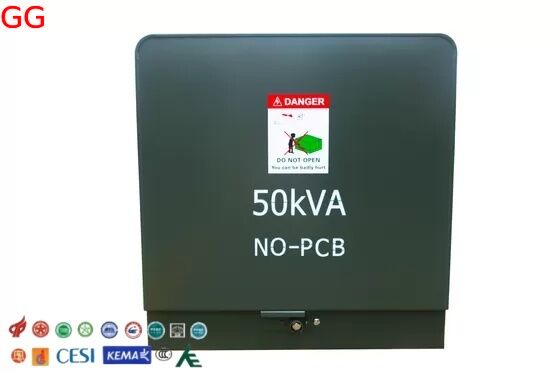 Beli Transformator distribusi pad-mounted monophased tanpa kandungan PCB 50kVA online manufacture