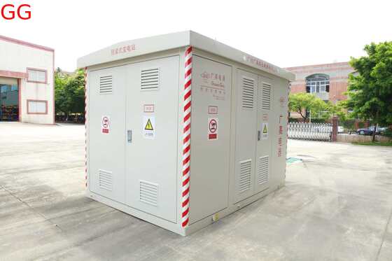 Buy IEC 60076 Standard 10kV Rated Voltage 0.4kV Output Voltage Prefabricated Substation for Hotels and Schools online manufacture