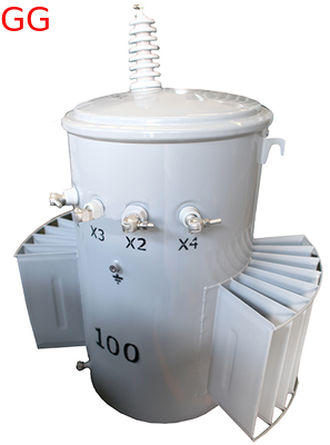 Buy 250kV Single-Phase Pole-Mounted Distribution Transformer with Multi-Voltage Output and ONAN Cooling online manufacture