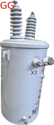 Pole Mounted Single Phase Distribution Transformer 25kV With Cu-Al Conductors